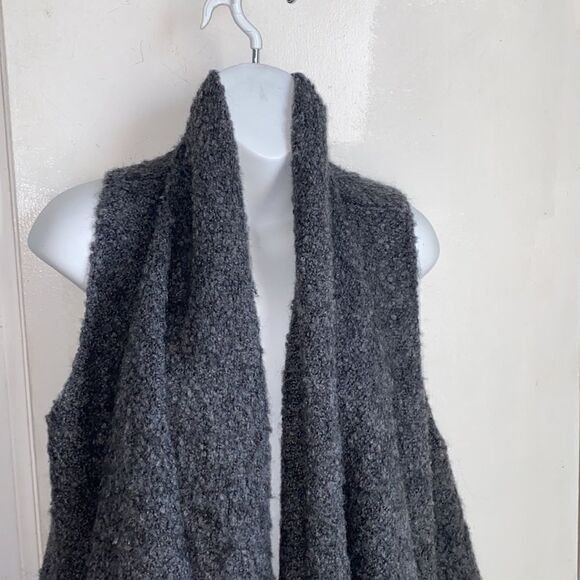 SOFT JOIE Orrin Dark Grey Boucle Vest-S - Picture 3 of 6